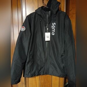 Roots73 Coat Mens  L Removable Fleece Linung 4 Pocket Design outdoor Jacket